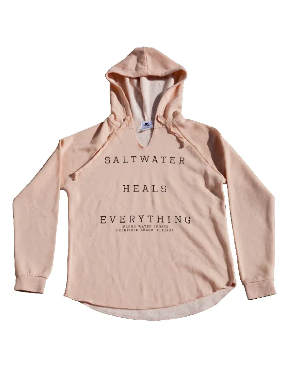 Island Water Sports Saltwater Heals Everything Wave Wash Pullover Luxury Fashion