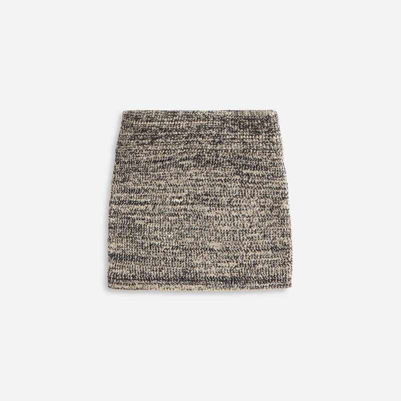 Kith Women Arys Chenille Mini Skirt - Black Trendy Women's Wear