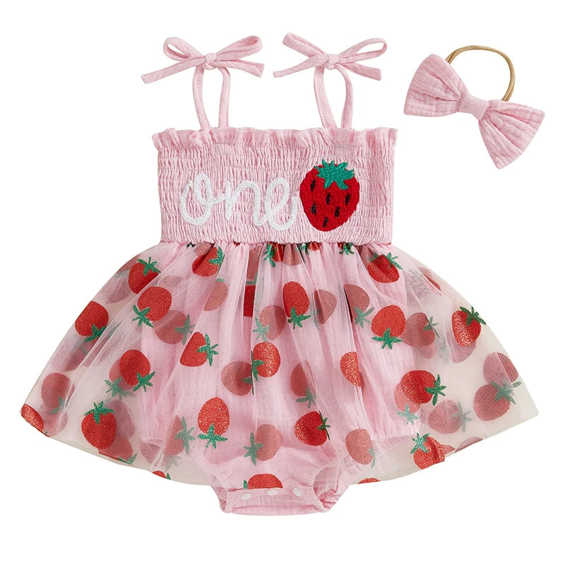 ONE Strawberry Tutu Romper Chic Trends For The Fashion Savvy