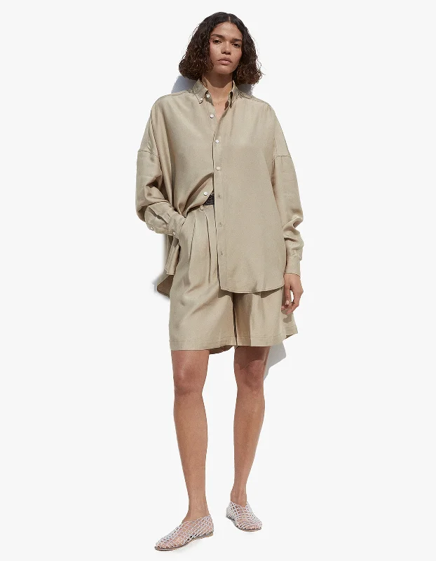 Olivia Shirt - Beige Soft Textures