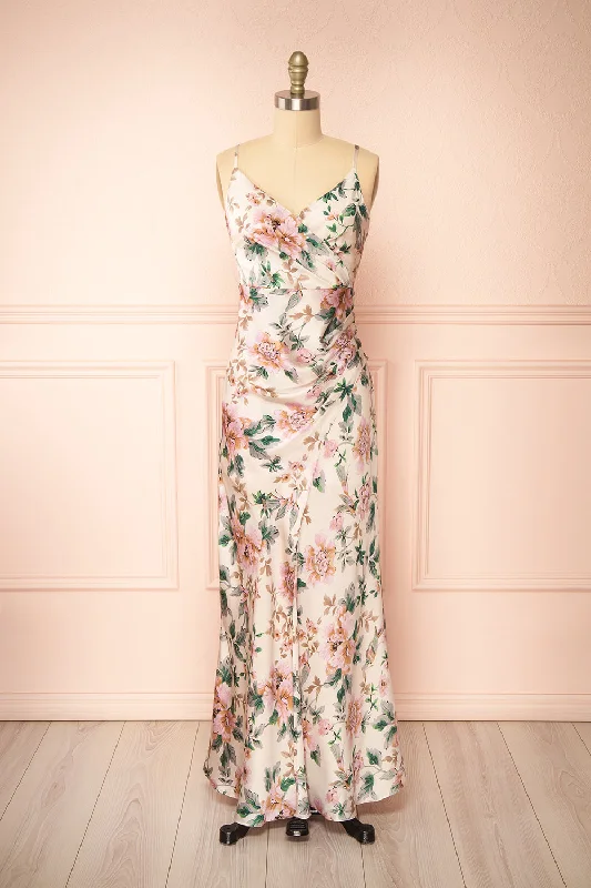 Joulanne | Floral Maxi Dress with High Slit Latest Trends