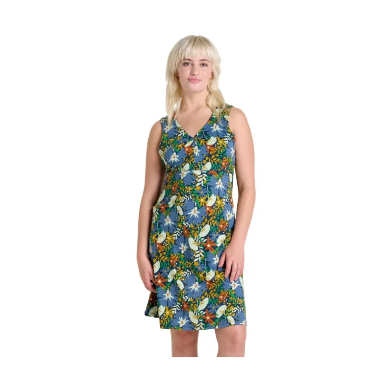 Toad & Co Women's Rosemarie Sleeveless Dress - Midnight Floral Print Embrace New Fashion