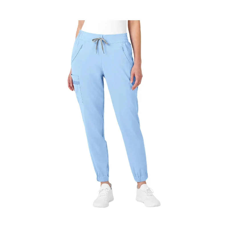 WonderWink Women's Jogger Scrub Pant - Powder Blue - ONLINE STORE CREDIT/EXCHANGE ONLY Fashion Forward Femme