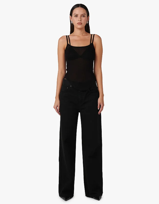 Daton Singlet Top - Black Effortless Style